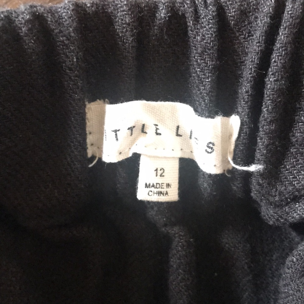 Little Lies black linen skirt Sz 12 - Picture 3 of 4